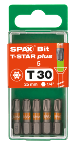 SPAX-BIT für T-STAR plus mit Kraftangriff T30 25mm -...