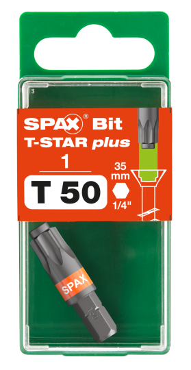SPAX-BIT für T-STAR plus mit Kraftangriff T50 35mm - 1 Stk