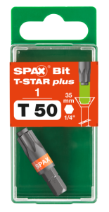 SPAX-BIT für T-STAR plus mit Kraftangriff T50 35mm -...