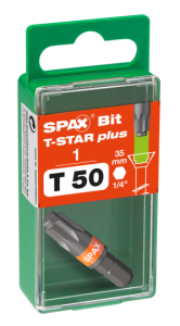 SPAX-BIT für T-STAR plus mit Kraftangriff T50 35mm - 1 Stk