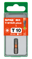 SPAX-BIT für T-STAR plus mit Kraftangriff T10 25mm - 1 Stk