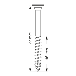 SPAX Tellerkopf-Schraube mit optimiertem Teilgewinde 5 x 77 - 150 Stk