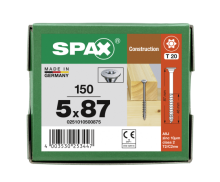 SPAX Tellerkopf-Schraube mit optimiertem Teilgewinde 5 x 87 - 150 Stk