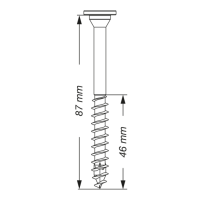 SPAX Tellerkopf-Schraube mit optimiertem Teilgewinde 5 x 87 - 150 Stk