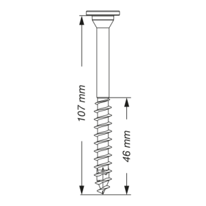 SPAX Tellerkopf-Schraube mit optimiertem Teilgewinde 5 x 107 - 150 Stk