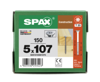 SPAX Tellerkopf-Schraube mit optimiertem Teilgewinde 5 x 107 - 150 Stk