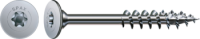 SPAX Korpusschraube, Teilgewinde, Rückwandkopf, T-STAR plus, 4CUT, Vernickelt