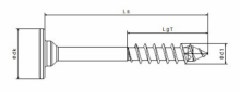 SPAX Korpusschraube Rückwandkopf, T-STAR plus, Vernickelt 4,0 x 30mm - 200 Stk