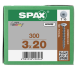 SPAX Rückwandschraube T-STAR Plus 3,0 x 20 300 Stk