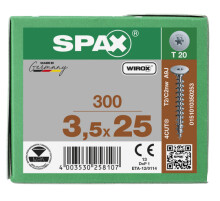 SPAX Rückwandschraube T-STAR Plus 3,5 x 25 300 Stk