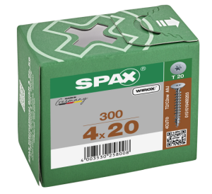 SPAX Rückwandschraube T-STAR Plus 4,0 x 20 - 300 Stk