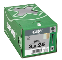 SPAX GIX-B Trockenbauschraube Trompetenkopf H2 Grobgewinde  -  1000 Stk 3,9x25