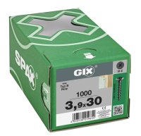 SPAX GIX-B Trockenbauschraube Trompetenkopf H2 Grobgewinde  -  1000 Stk 3,9x30