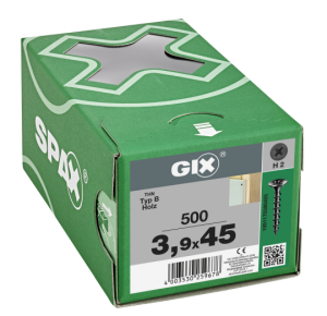 SPAX GIX-B Trockenbauschraube Trompetenkopf H2 Grobgewinde  -  500 Stk 3,9x45