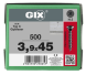 SPAX GIX-C Trockenbauschraube Senkkopf Fräsrippen H2 HILO-Gewinde  -  500 Stk 3,9x45