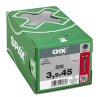 SPAX GIX-C Trockenbauschraube Senkkopf Fräsrippen H2 HILO-Gewinde  -  500 Stk 3,9x45