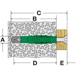 SPAX Dübel Typ-SD 5,0 x 25 mm 50 Stück