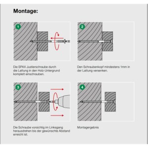 SPAX Justierschraube