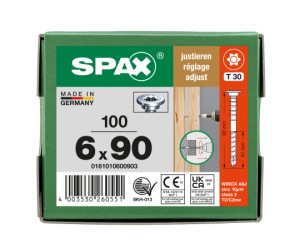 SPAX Justierschraube 6 x 90 - 100 Stk