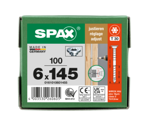 SPAX Justierschraube 6 x 145 - 100 Stk