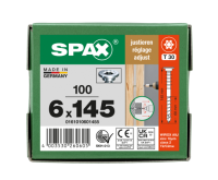 SPAX Justierschraube 6 x 145 - 100 Stk slider