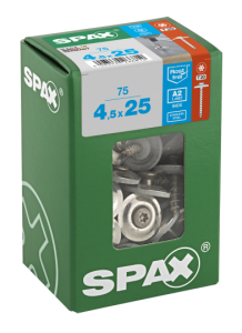 SPAX Spenglerschraube A2 T20 - 20mm - 4,5 x 25 - 75 Stk