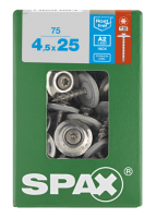 SPAX Spenglerschraube A2 T20 - 20mm - 4,5 x 25 - 75 Stk