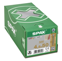 SPAX Verlegeschraube Senkkopf, T-STAR plus Fixiergewinde WIROX A3J  T20  -  4,5x50  -  500 Stk