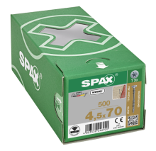 SPAX Verlegeschraube Senkkopf, T-STAR plus 4CUT, Fixiergewinde WIROX A3J  T20  -  4,5x70  -  500 Stk