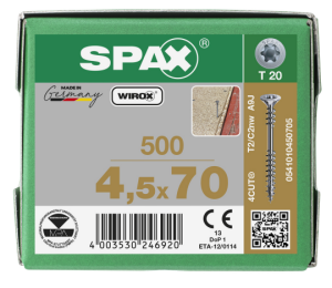 SPAX Verlegeschraube Senkkopf, T-STAR plus 4CUT,...