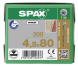 SPAX Verlegeschraube Senkkopf, T-STAR plus 4CUT, Fixiergewinde WIROX A3J  T20  -  4,5x80  -  200 Stk