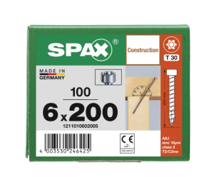 SPAX WIROX Zylinderkopfschraube T-STARplus VG TX30 6 x...