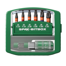 SPAX-BITBOX T-STAR PLUS (6 BITS T10-T40 25MM + 1...