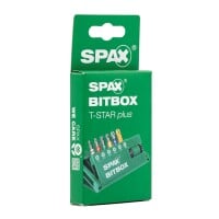 SPAX-BITBOX T-STAR PLUS (6 BITS T10-T40 25MM + 1  Schnellwechsel-Bithalter)