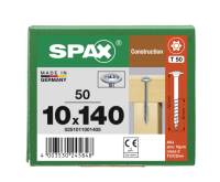 SPAX Tellerkopf T-STAR plus T50 WIROX 10x140 - 50 Stk