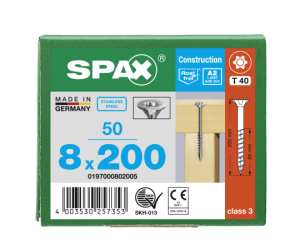 SPAX Universalschraube Senkkopf T-STAR plus Edelstahl...