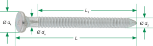 SPAX Rillennagel - Ankernagel 4,0x40 - 250 Stk