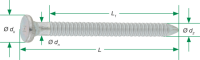 SPAX Rillennagel - Ankernagel 4,0x40 - 250 Stk