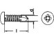 Bohrschraube DIN 7504 Linsenkopf PZ Form M 3,9 X 16 Edelstahl rostfrei A2 1000 Stk