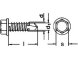 Bohrschraube DIN 7504 6kantkopf Bund Form K 4,8 X 25 Edelstahl rostfrei A2 500 Stk