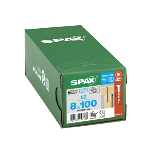 SPAX A2 SENKMULTIKOPF T-STAR PLUS T40 TG 4CUT - 8x100 50 ST