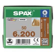 SPAX WIROX Tellerkopf T-STARplus TG TX30 6x200  50 Stk