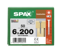 SPAX WIROX Tellerkopf T-STARplus TG TX30 6x200  50 Stk