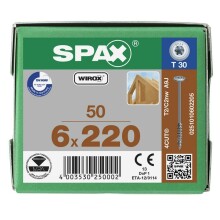 SPAX WIROX Tellerkopf T-STARplus TG TX30 6x220  100 Stk