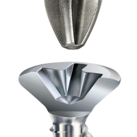 SPAX-FEX-CUT Fensterbauschraube 4.0x25mm PH2 Titan Silber - 3000 Stk