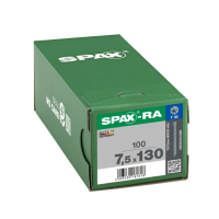 SPAX-RA ZYLINDERKOPF 7,5x130 T-STAR PLUS T30 VOLLGEWINDE WIROX 100ST