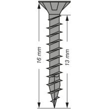 SPAX Senkmultikopf T-STAR PLUS T20 Vollgewinde schwarz verzinkt - 200 Stk - 3,5 x 16