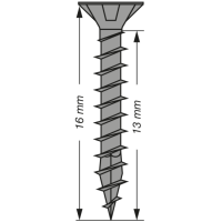 SPAX Senkmultikopf T-STAR PLUS T20 Vollgewinde schwarz verzinkt - 200 Stk - 3,5 x 16