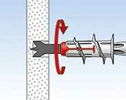 fischer DUOBLADE Gipskartondübel + Schrauben 6 Stück