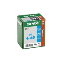 SPAX Edelstahlschraube - 4 x 35 mm - 90 Stk - Teilgewinde - Senkkopf - T-STAR plus T20 - 4CUT - Edelstahl A2